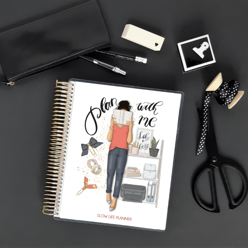 Set de 2 couvertures interchangeables Plan with me - Slow Life Planner