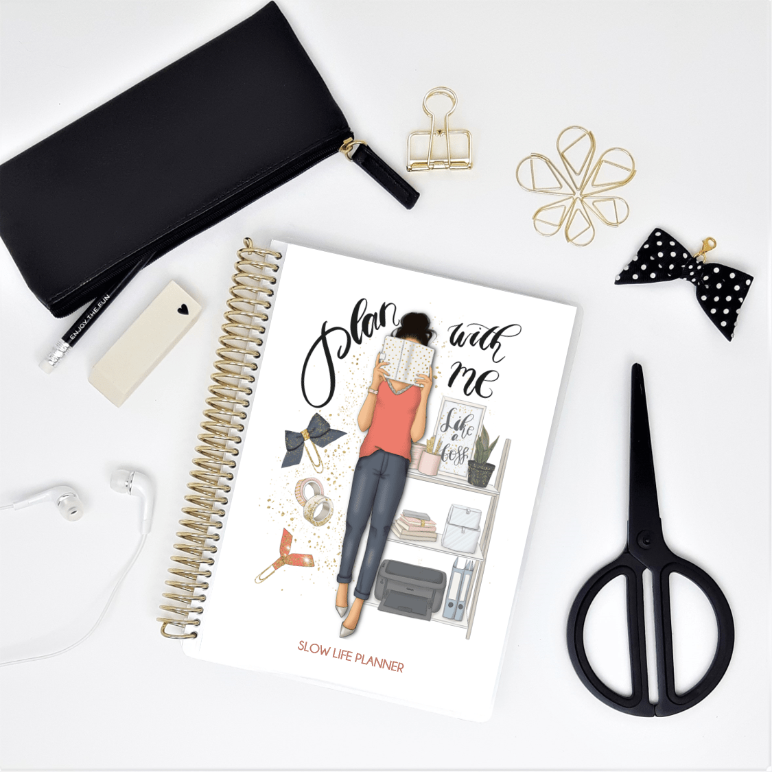 Set de 2 couvertures interchangeables Plan with me - Slow Life Planner