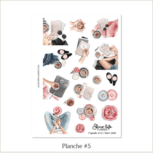 Slow Life Planner Stickers Box Capsule #45 planche 5