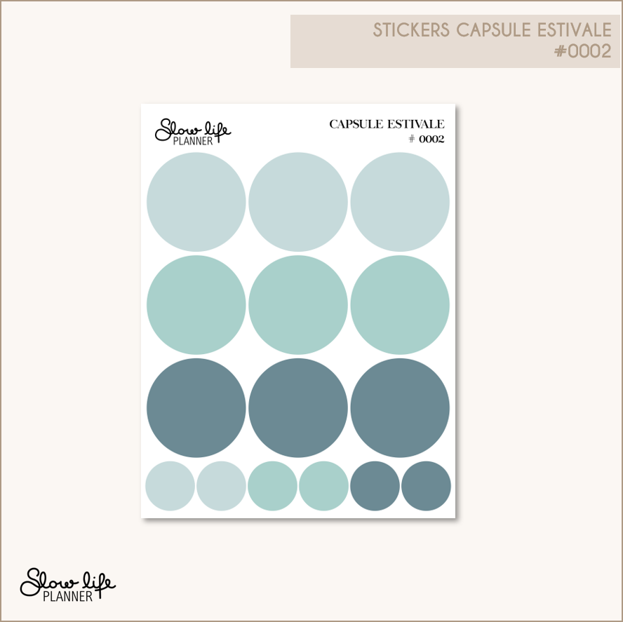 Stickers transparents cercles