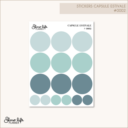 Stickers transparents cercles