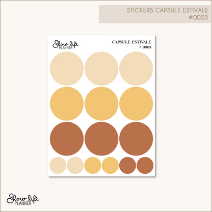 Stickers transparents cercles