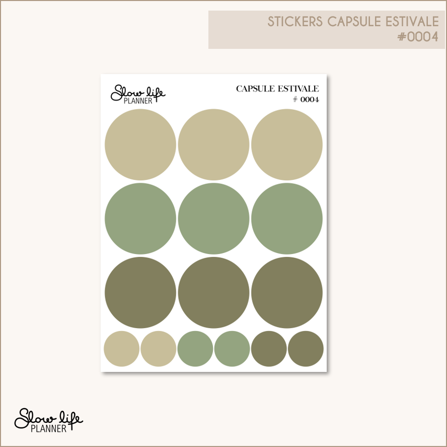 Stickers transparents cercles