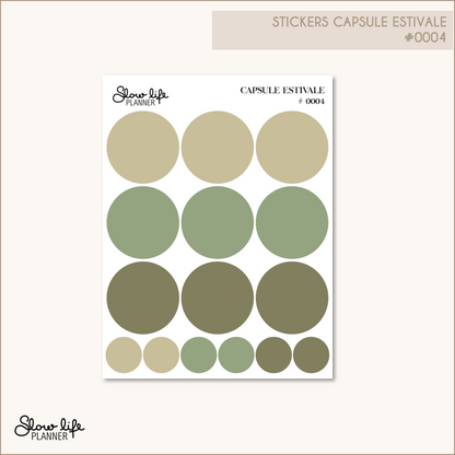 Stickers transparents cercles