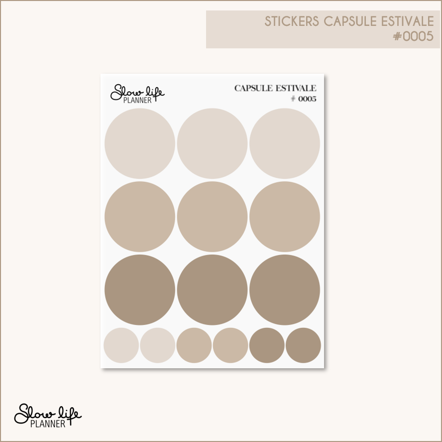 Stickers transparents cercles