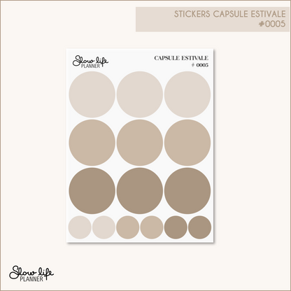 Stickers transparents cercles