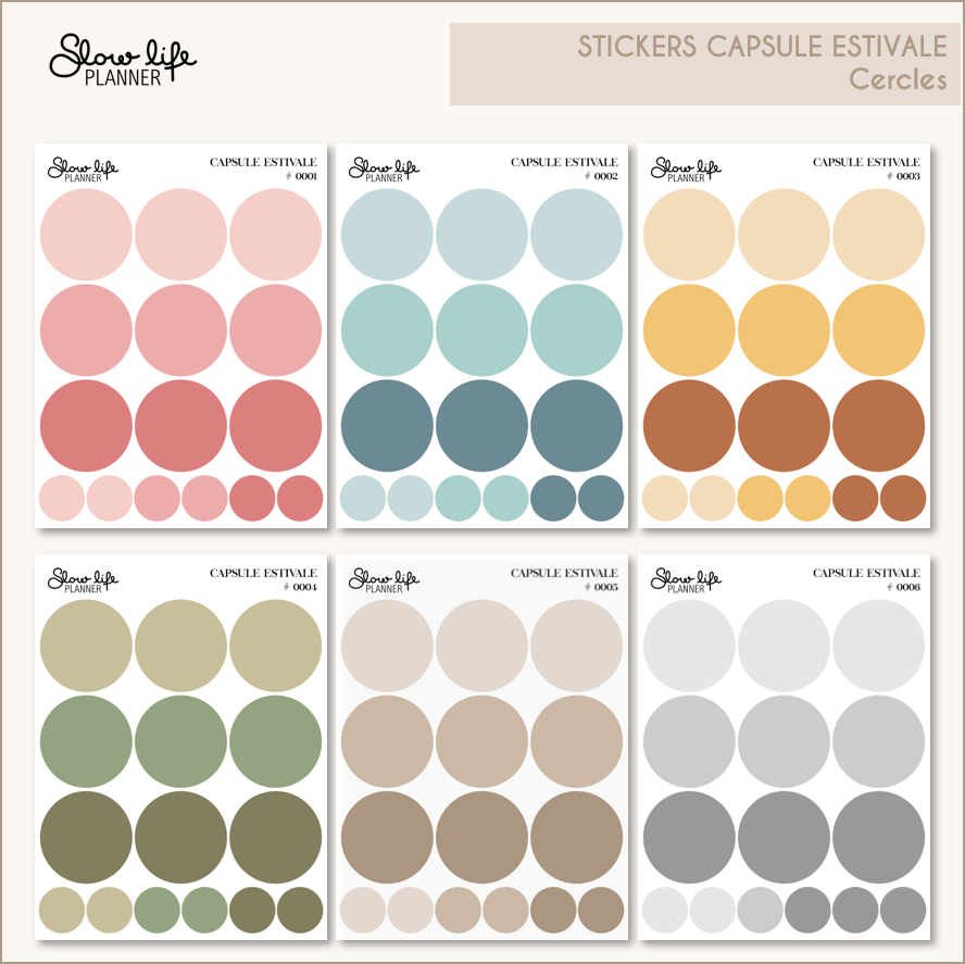 Stickers transparents cercles