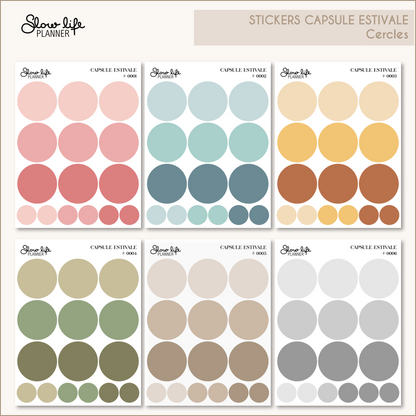 Stickers transparents cercles