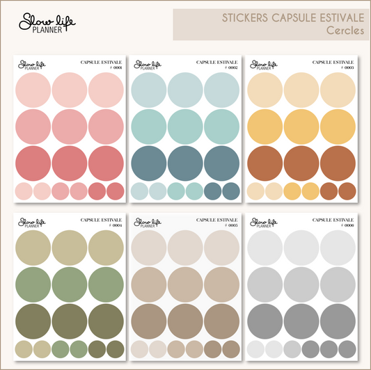 Stickers transparents cercles