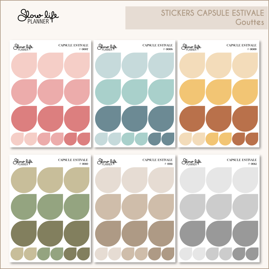 Stickers Gouttes | Capsule Estivale