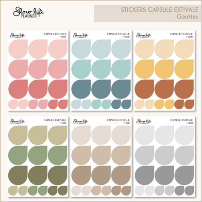 Stickers Gouttes | Capsule Estivale
