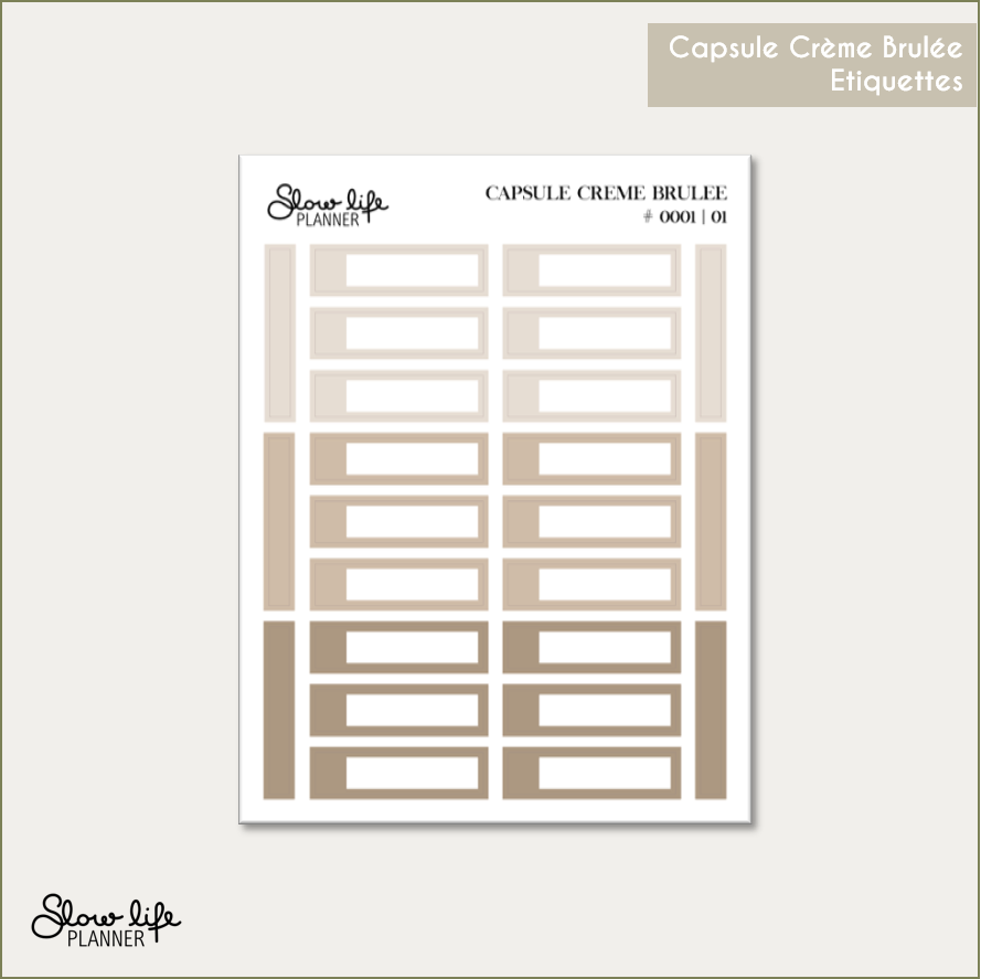 Stickers transparents mini étiquettes