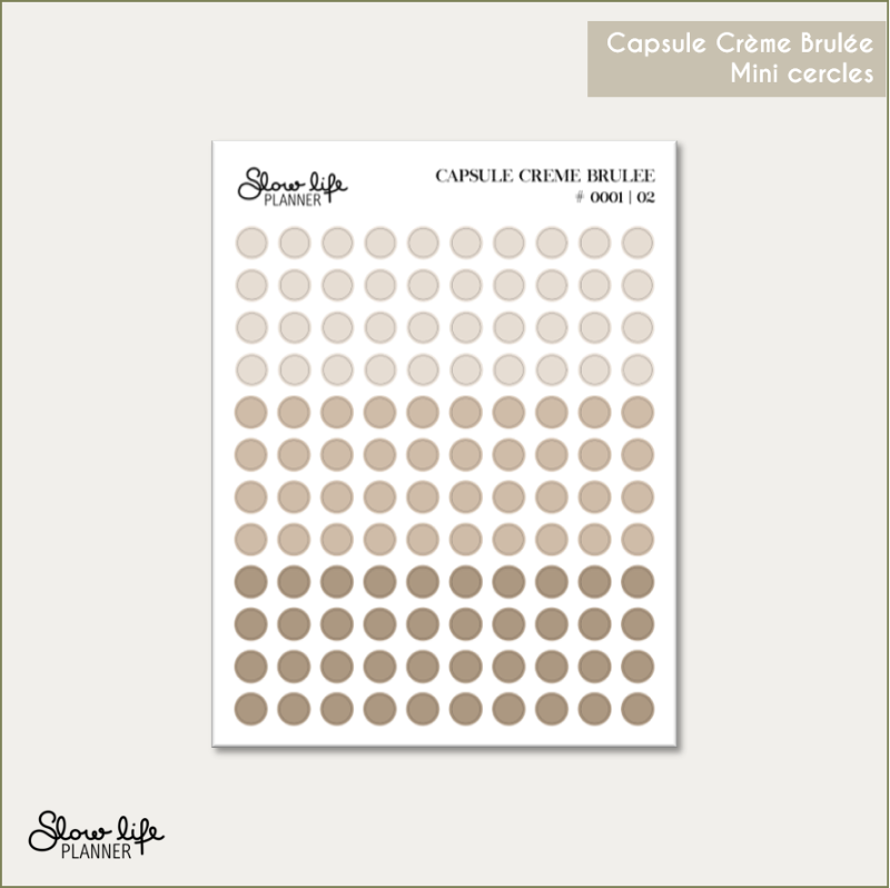 Stickers transparents mini cercles