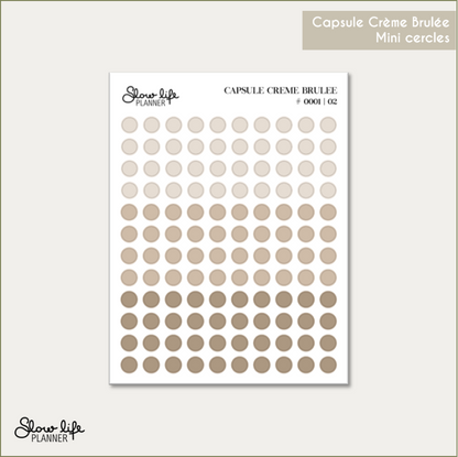 Stickers transparents mini cercles