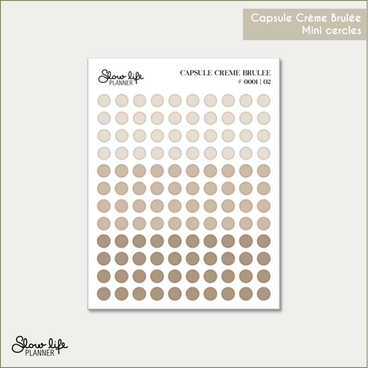 Stickers transparents mini cercles