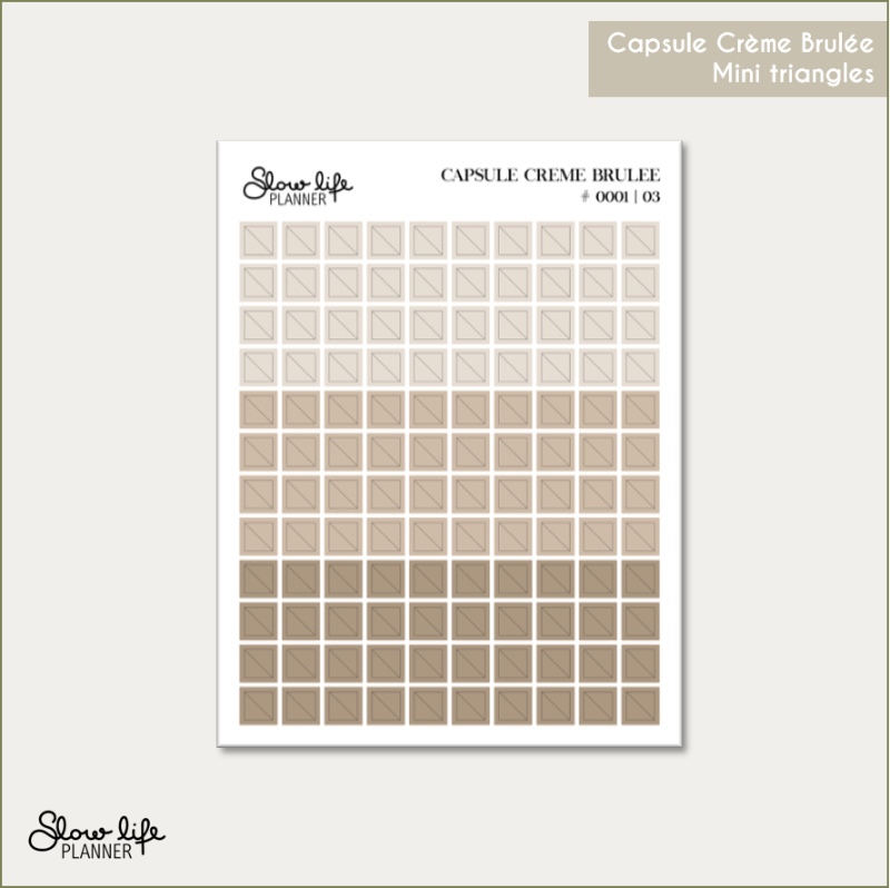 Stickers transparents mini triangles