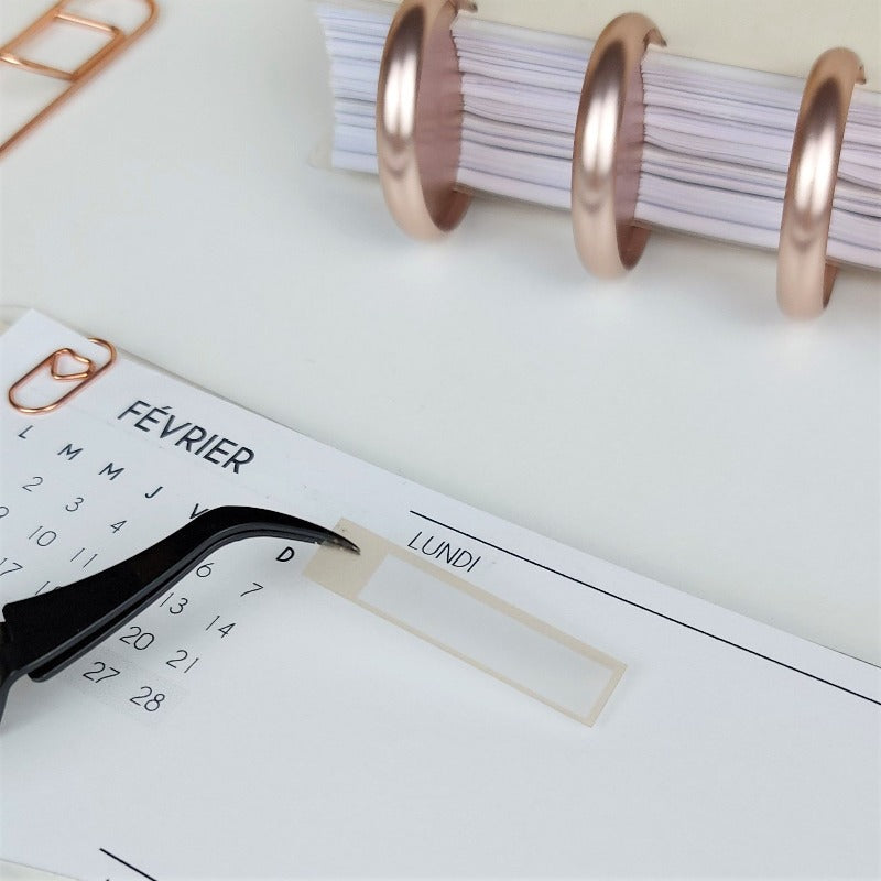 Stickers transparents mini étiquettes