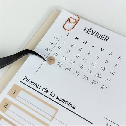 Stickers transparents mini cercles