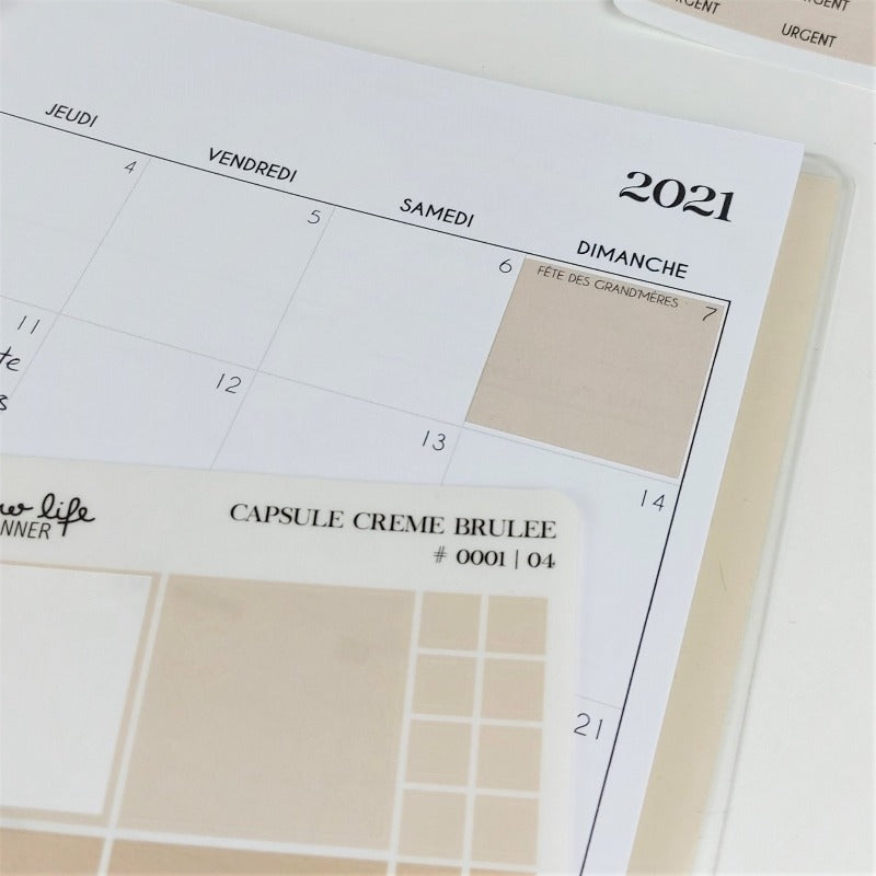 Stickers transparents carrés