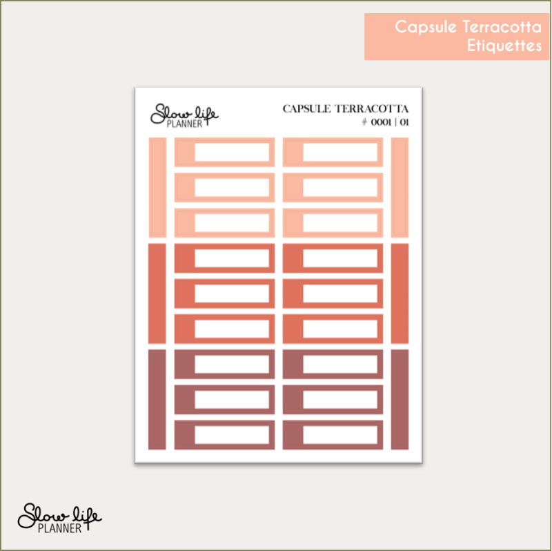 Stickers transparents étiquettes