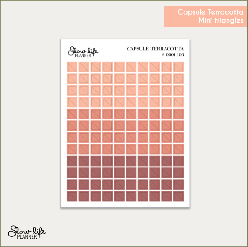 Stickers transparents mini triangles