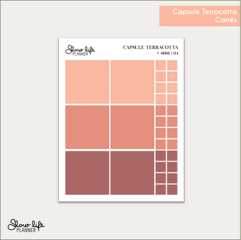 Stickers transparents carrés