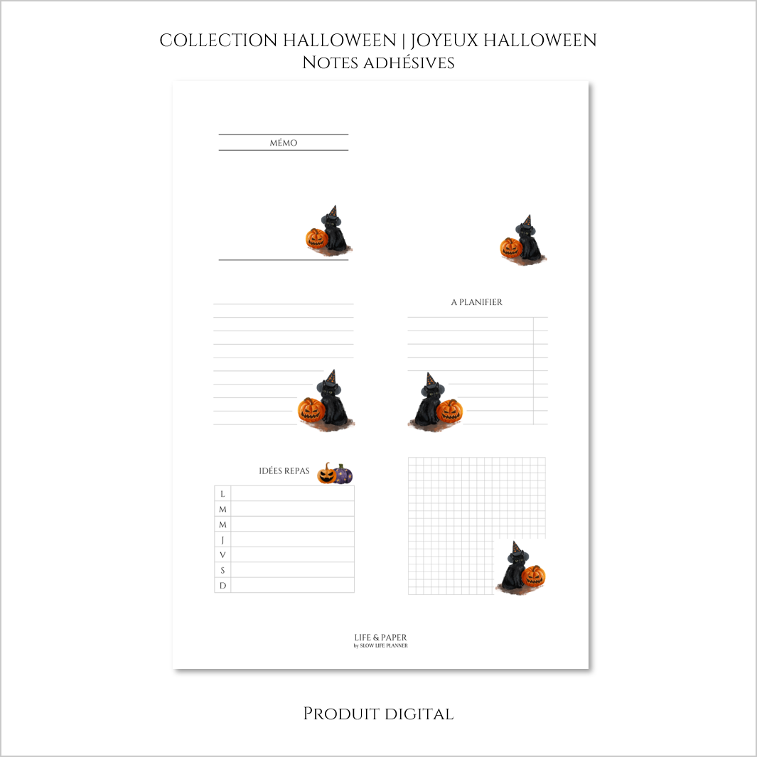 Collection Halloween | Joyeux Halloween | Produit digital