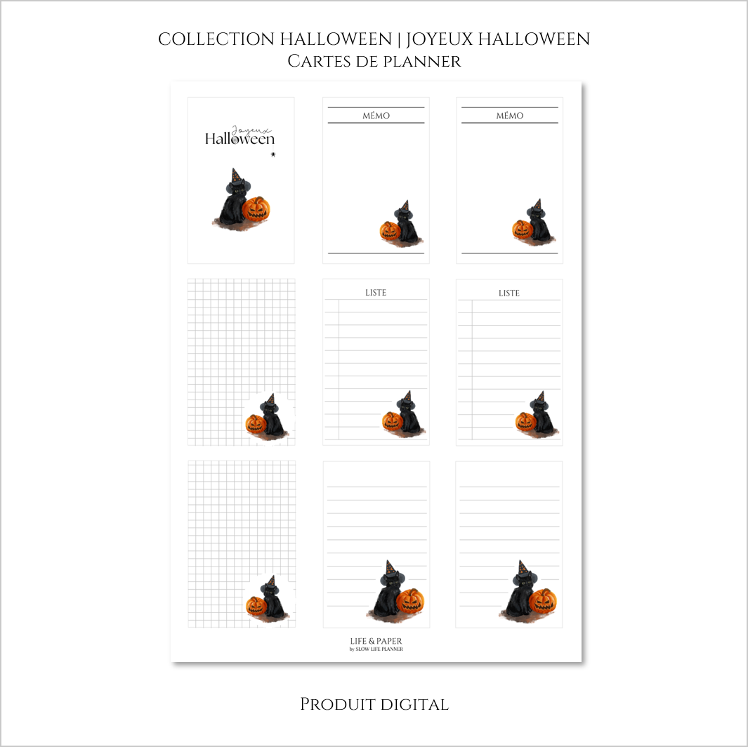 Collection Halloween | Joyeux Halloween | Produit digital