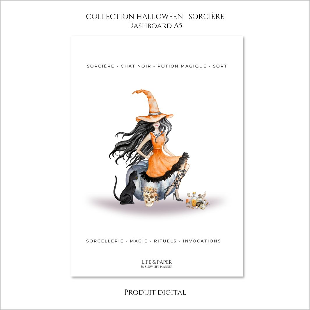 Collection Halloween | Sorcière | Produit digital