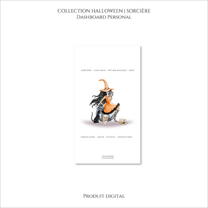 Collection Halloween | Dashboard Sorcière | Produit digital