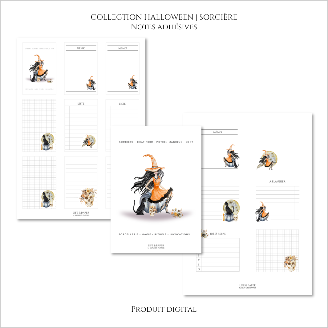 Collection Halloween | Sorcière | Produit digital