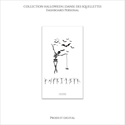 Collection Halloween | Dashboard Danse des Squelettes | Produit digital