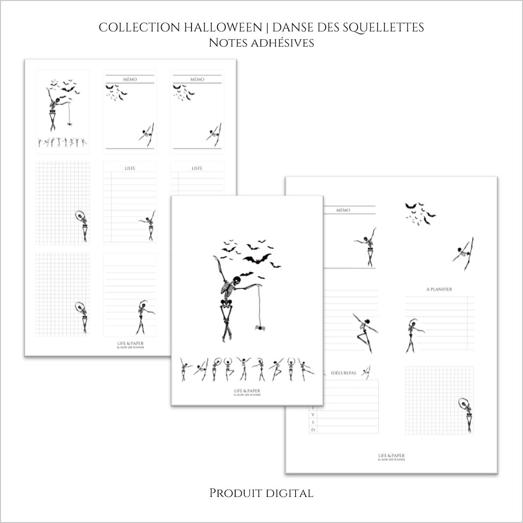 Collection Halloween | Danse des Squelettes | Produit digital